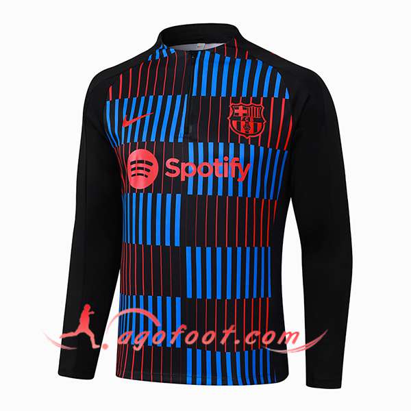 Sweatshirt Training FC Barcelone Noir/Bleu/Rouge 2024/2025