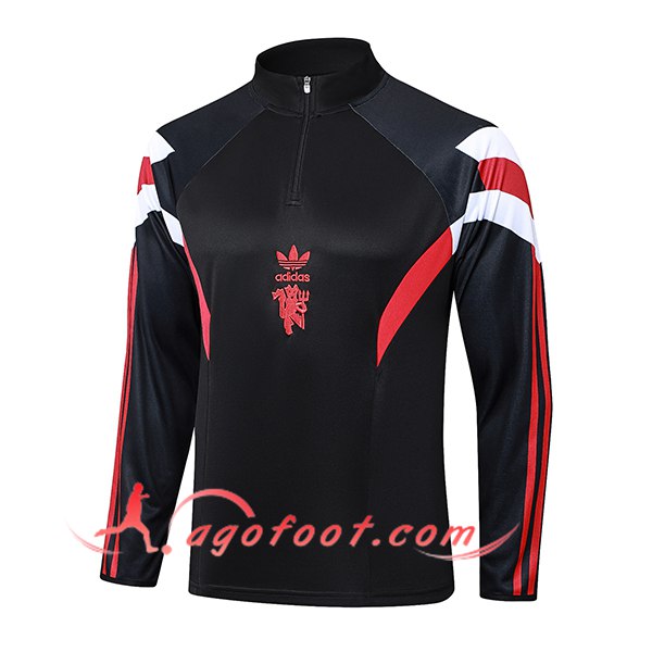 Sweatshirt Training Manchester United Noir/Rouge/Blanc 2024/2025