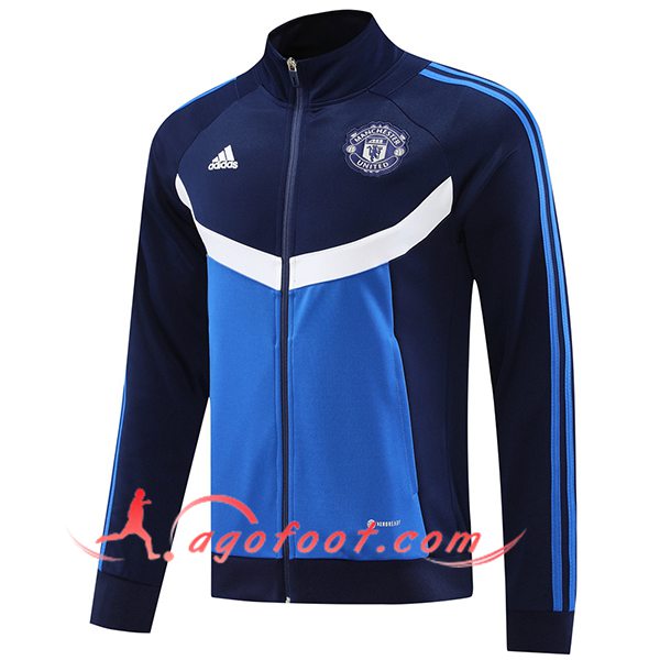 Veste Foot Manchester United Bleu/Blanc 2024/2025