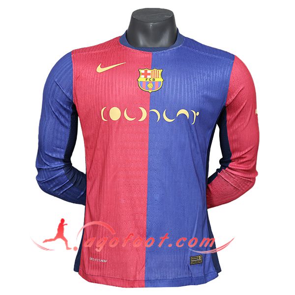 Maillot de Foot FC Barcelone x Coldplay Manches Longues Domicile 2024/2025