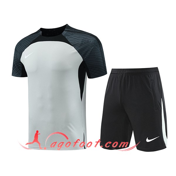 Ensemble Training T-Shirts Nike Gris/Noir 2024/2025