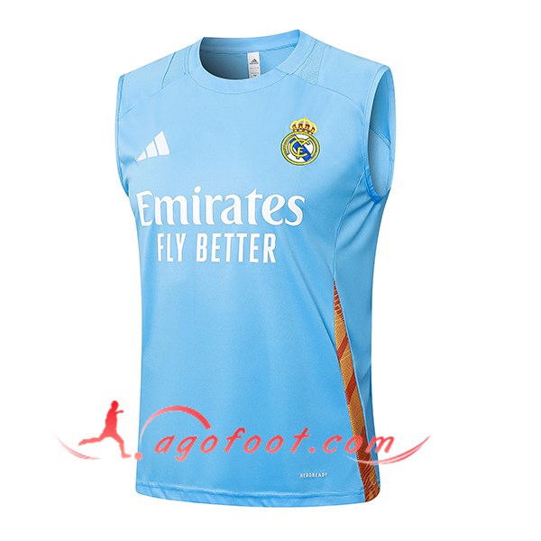 Training Debardeur Real Madrid Bleu Clair 2024/2025