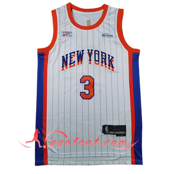Maillot New York Knicks (HART #3) 2024/25 Blanc/Orange/Bleu