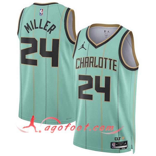 Maillot Charlotte Hornets (MILLER #24) 2024/25 Vert/Noir