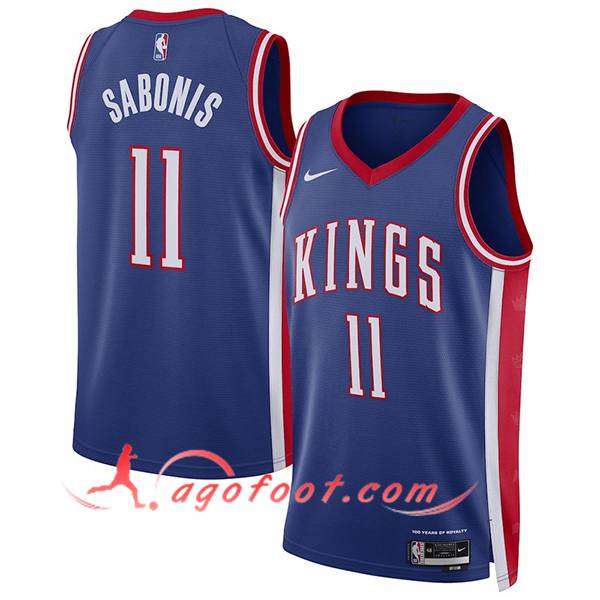 Maillot Sacramento Kings (SABONIS #11) 2024/25 Bleu/Rouge/Blanc