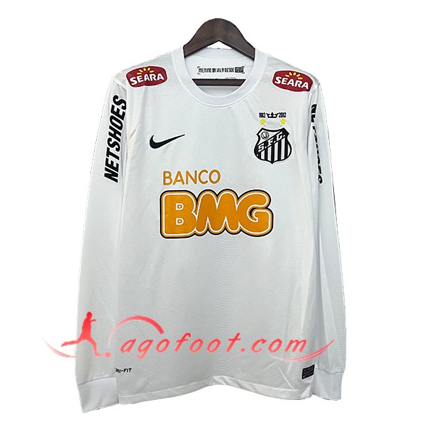 Maillot de Foot Santos Retro Domicile Manches Longues 2011/2012