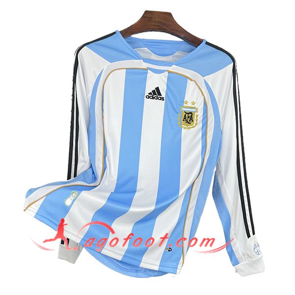 Maillot de Foot Argentine Retro Domicile Manches Longues 2006/2007