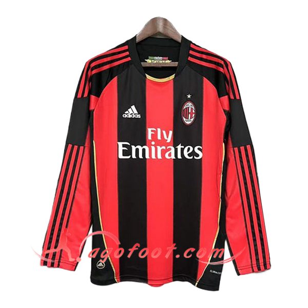Maillot de Foot Milan AC Retro Exterieur Manches Longues 2010/2011