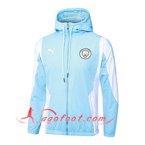 Coupe-Vent Manchester City Bleu/Blanc 2024/2025 -02