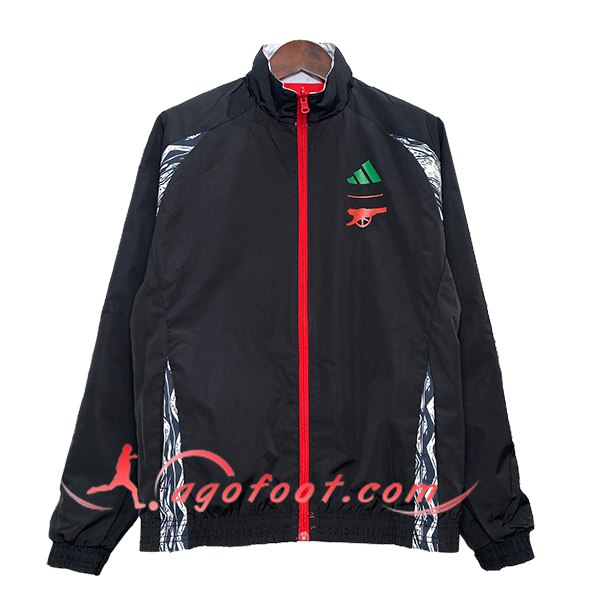 Coupe-Vent Arsenal Noir 2024/2025 -02