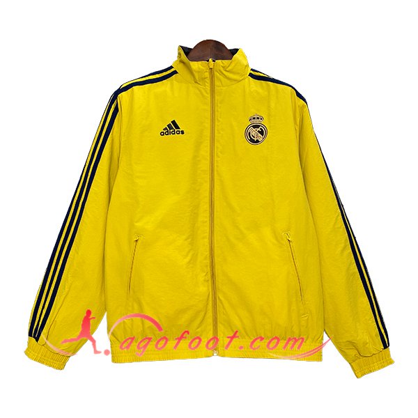 Coupe-Vent Real Madrid Jaune/Noir 2024/2025