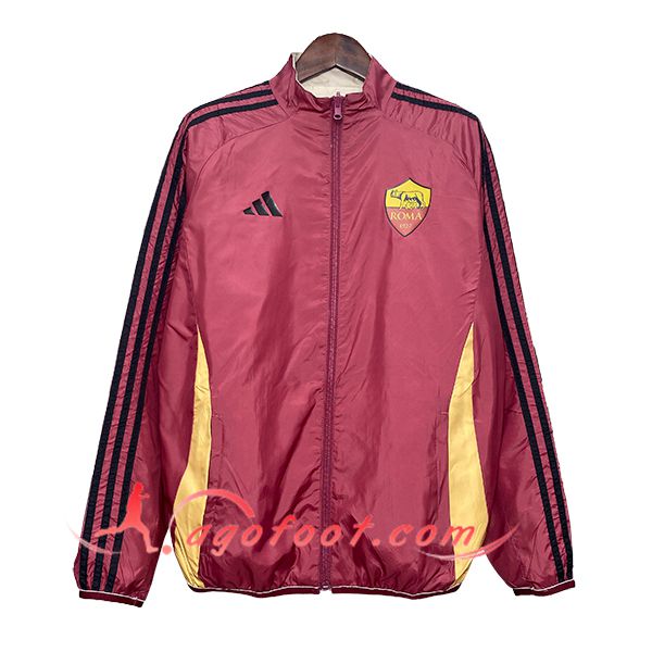 Coupe-Vent AS Roma Rouge/Jaune 2024/2025