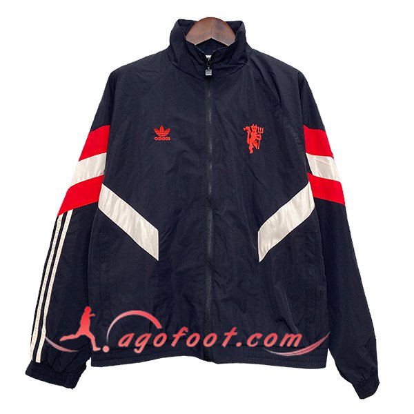 Coupe-Vent Manchester United Noir/Rouge/Blanc 2024/2025