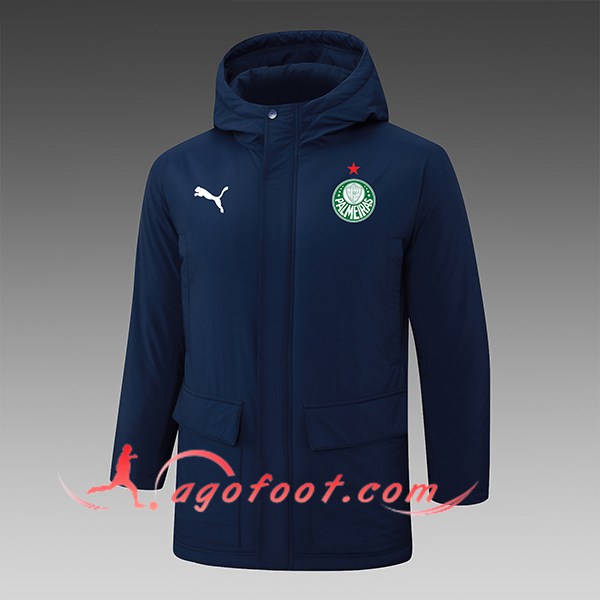 Ensemble Doudoune A Capuche Palmeiras Bleu Royal 2024/2025