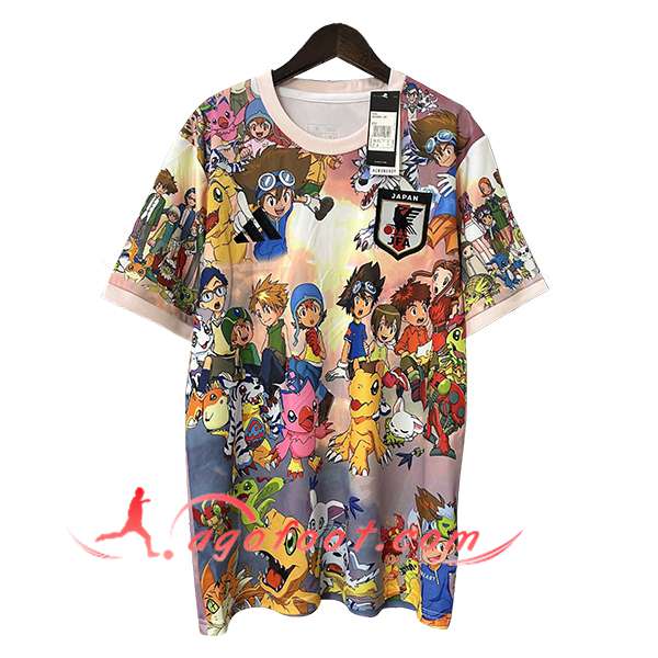 Maillot Equipe Foot Japon Digimon Special Edition Orange 2024/2025