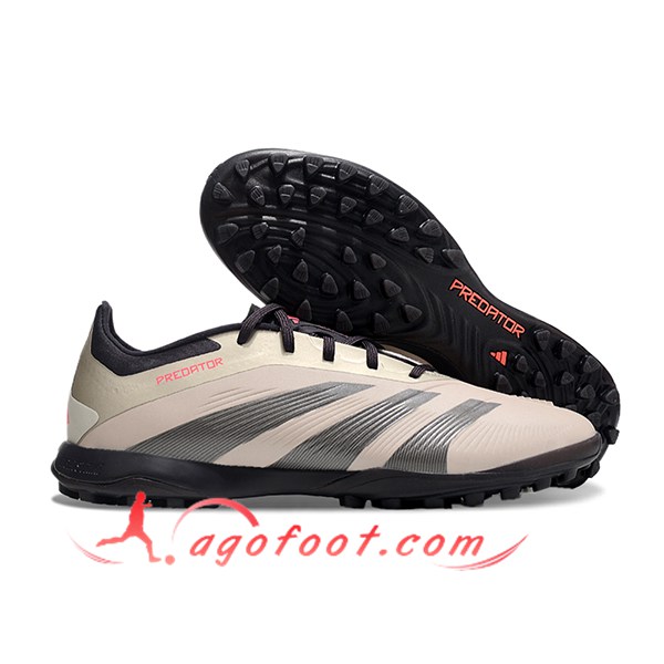 Adidas Chaussures de Foot PREDATOR 24 ELITE TF BOOTS Beige/Gris/Noir