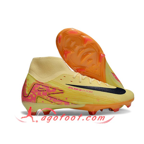 Nike Chaussures de Foot Mercurial Superfly 10 Academy FG Jaune/Orange/Noir