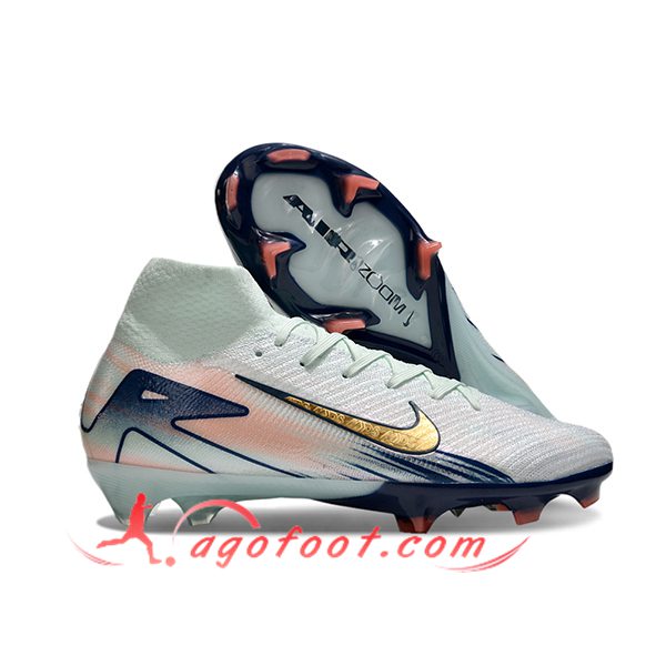 Nike Chaussures de Foot Air Zoom Mercurial Superfly IIX Elite Dream Speed FG Gris/Vert/Noir