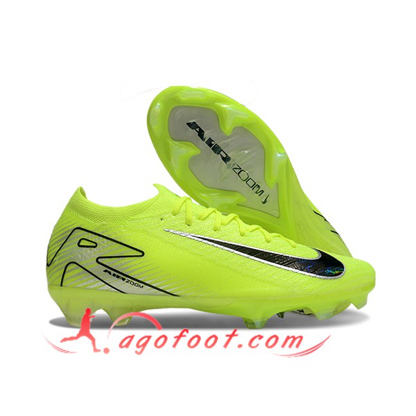 Nike Chaussures de Foot AIR Zoom Mercurial Vapor 16 Elite XXV FG Vert/Noir