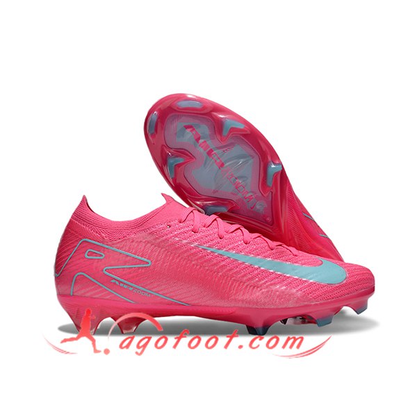 Nike Chaussures de Foot AIR Zoom Mercurial Vapor 16 Elite XXV FG Rose/Bleu