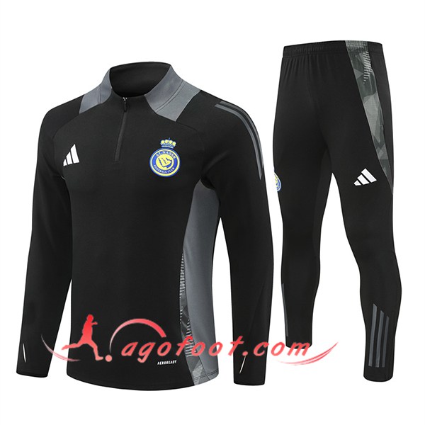Ensemble Survetement de Foot Al-Nassr Noir/Gris 2024/2025