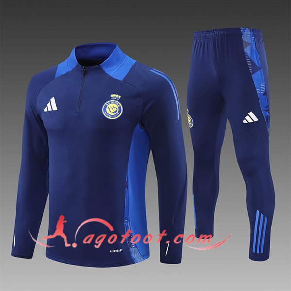 Ensemble Survetement de Foot Al-Nassr Enfant Bleu Royal 2024/2025