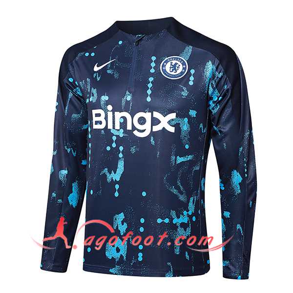 Sweatshirt Training FC Chelsea Bleu Foncé 2024/2025