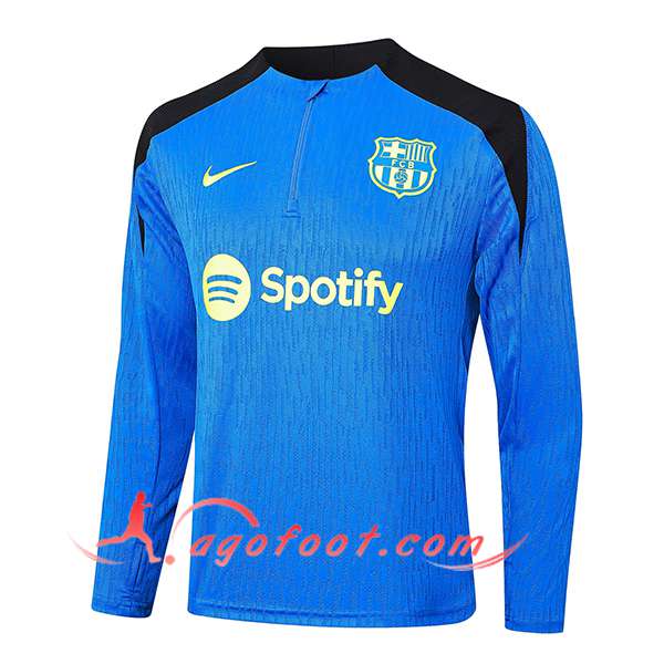 Sweatshirt Training FC Barcelone Bleu/Noir 2024/2025 -02