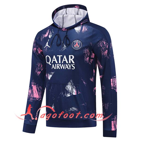 Sweatshirt Training Capuche PSG Pourpre/Rose 2024/2025
