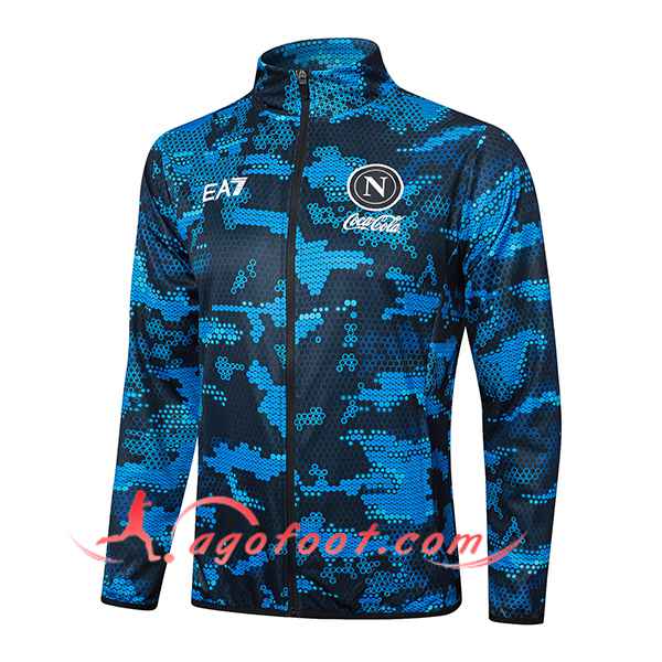 Veste Foot SSC Naples Bleu Foncé 2024/2025