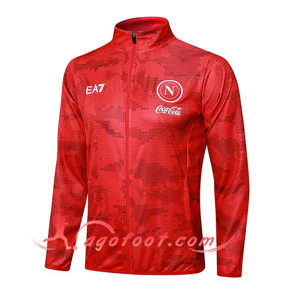 Veste Foot SSC Naples Rouge 2024/2025