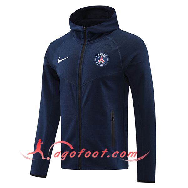 Veste A Capuche PSG Bleu Royal 2024/2025
