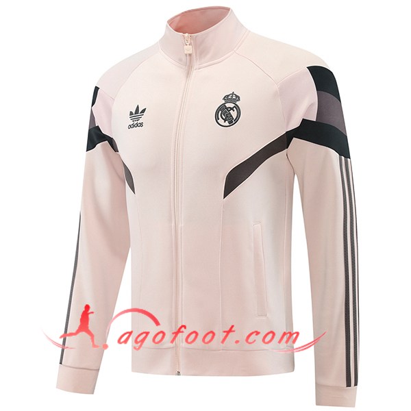 Veste Foot Real Madrid Rose/Noir/Gris 2024/2025