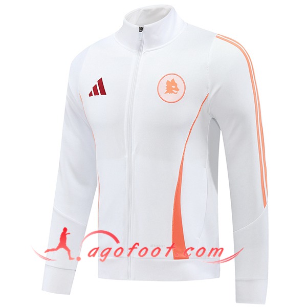 Veste Foot AS Roma Blanc/Orange 2024/2025