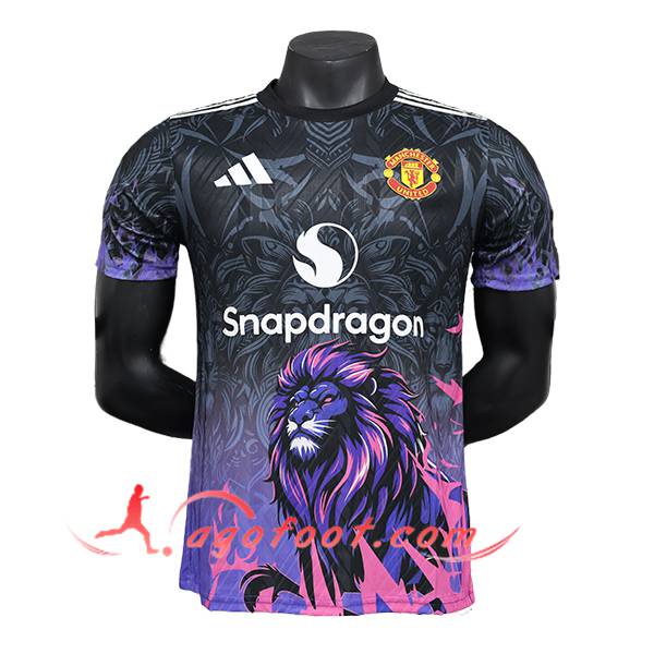 Maillot de Foot Manchester United Special Edition Noir/Pourpre 2024/2025