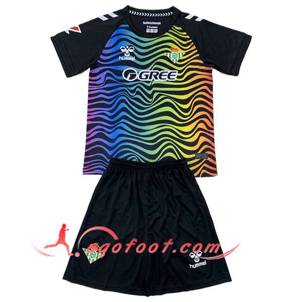 Maillot de Foot Real Betis Enfant Gardien De But Noir 2024/2025