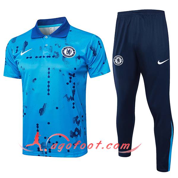 Ensemble Polo Foot FC Chelsea Bleu 2024/2025 -02