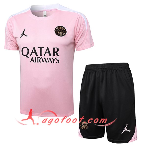 Ensemble Training T-Shirts PSG Rose 2024/2025
