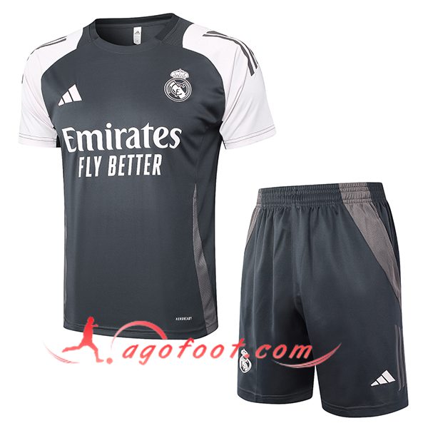 Ensemble Training T-Shirts Real Madrid Gris 2024/2025