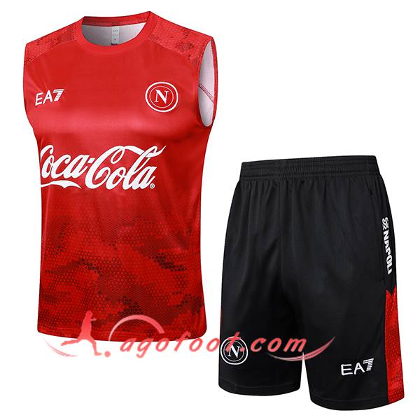 Ensemble Training Debardeur SSC Naples Rouge 2024/2025