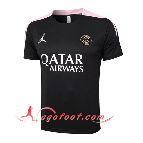 Training T-Shirts PSG Noir/Rose 2024/2025