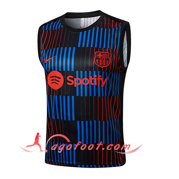Training Debardeur FC Barcelone Noir/Bleu/Rouge 2024/2025