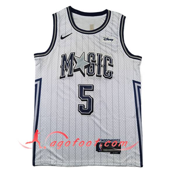 Maillot Orlando Magic (BANCHERO #5) 2024/25 Blanc/Noir