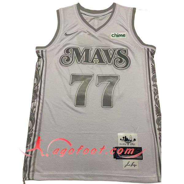 Maillot Dallas Mavericks (DONČIĆ #77) 2024/25 Blanc/Gris