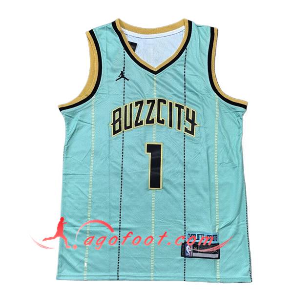 Maillot Charlotte Hornets (BALL #1) 2024/25 Vert/Noir/Jaune