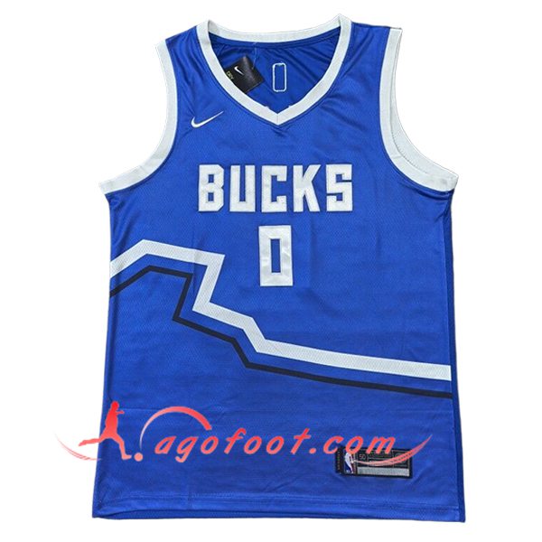 Maillot Milwaukee Bucks (LILLARD #0) 2024/25 Bleu/Blanc