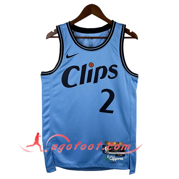 Maillot Los Angeles Clippers (LEONARD #2) 2024/25 Bleu/Noir
