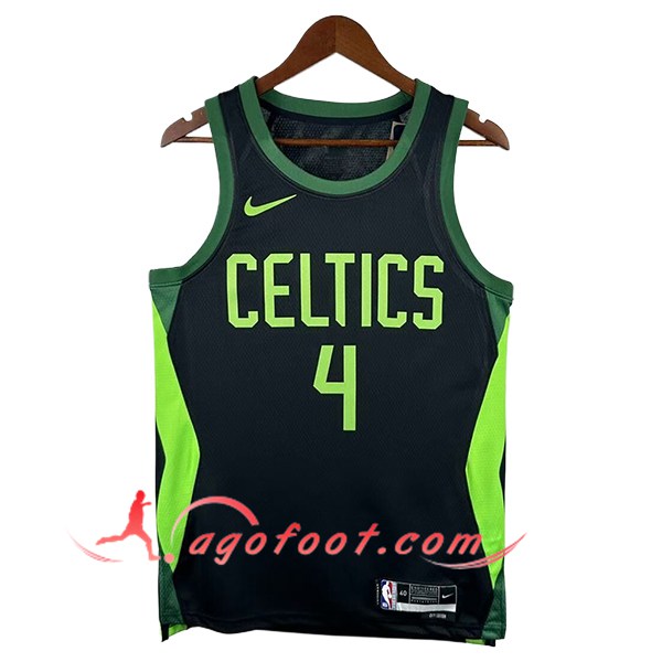 Maillot Boston Celtics (HOLIDAY #4) 2024/25 Noir/Vert -03