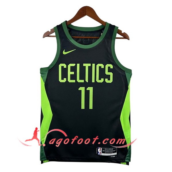 Maillot Boston Celtics (IRVING #11) 2024/25 Noir/Vert -02