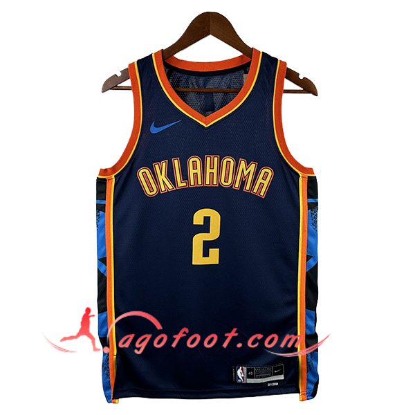 Maillot Oklahoma City Thunder (GILGEOUS-ALEXANDER #2) 2024/25 Bleu/Orange